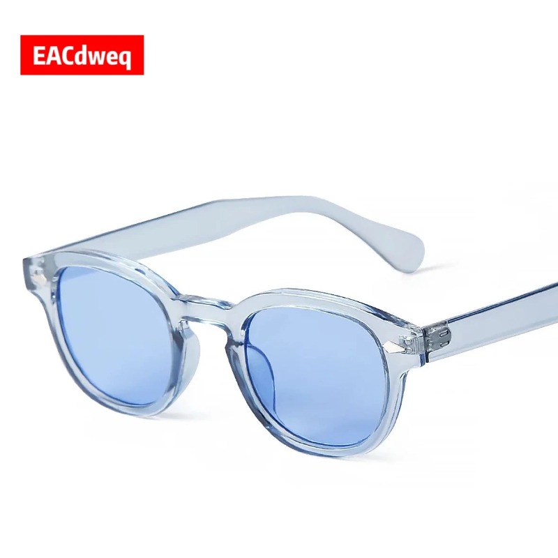 Fashion Transparent Blue Round - Women'S Fashion Eyeglasses 评论和价格