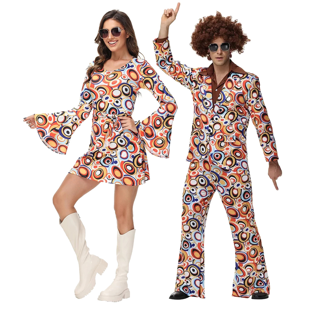 Men Women Retro 70s 80s Hippie - Women'S Fashion From The 70S 评论和价格