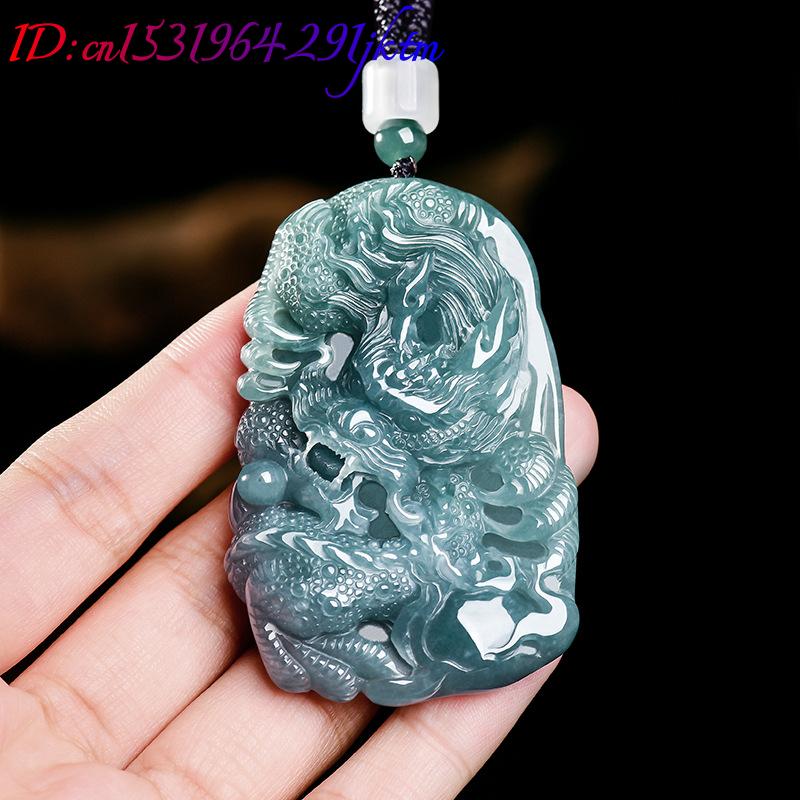 Natural Burmese Jadeite Dragon - Women Fashion Designer 评论和价格