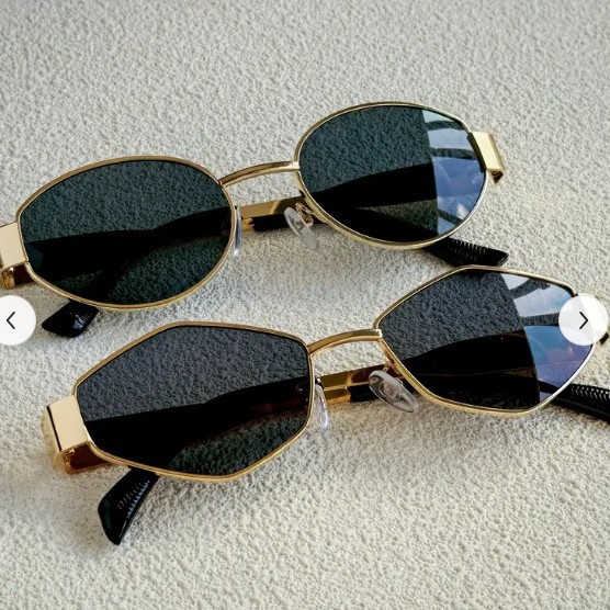 Trendy Round Frame Metal Sungl - Women'S Fashion Eyeglasses 评论和价格