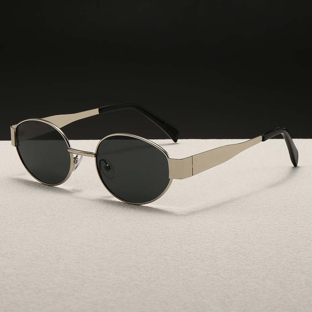 Trendy Round Frame Metal Sungl - Women'S Fashion Eyeglasses 评论和价格