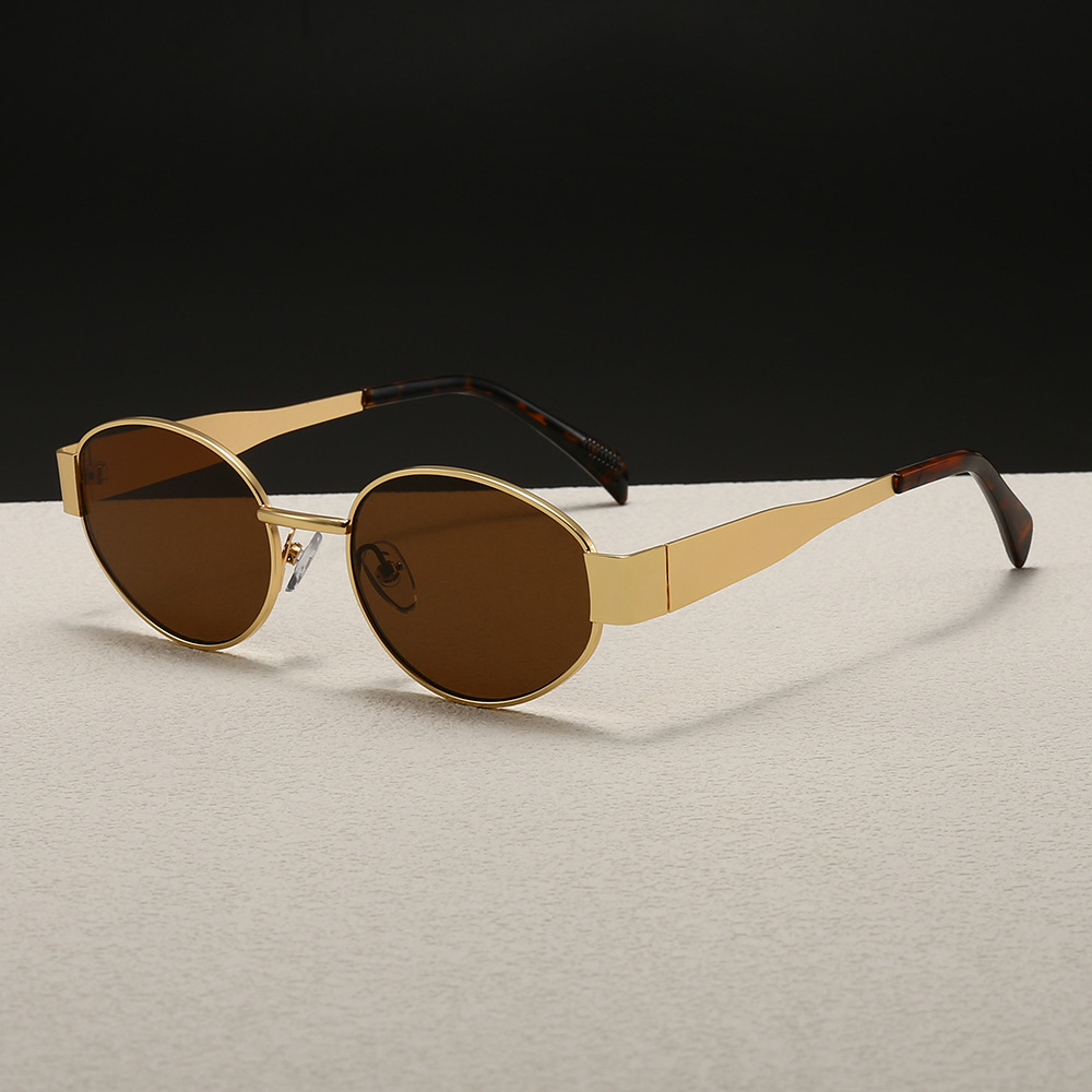 Trendy Round Frame Metal Sungl - Women'S Fashion Eyeglasses 评论和价格