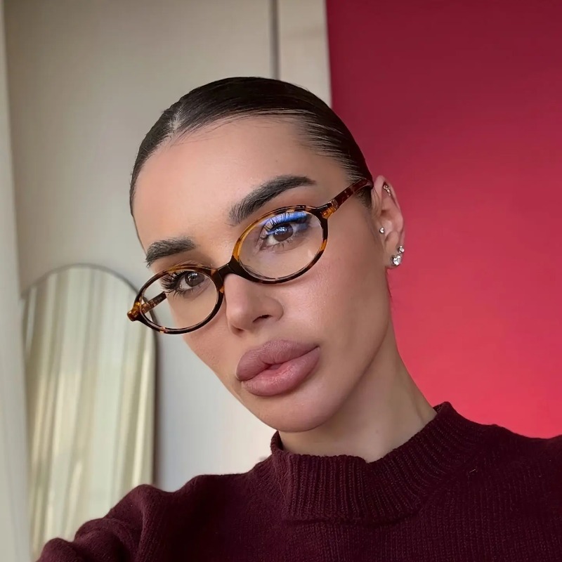 Vintage Oval Sunglasses Women  - Women'S Fashion Eyeglasses 评论和价格