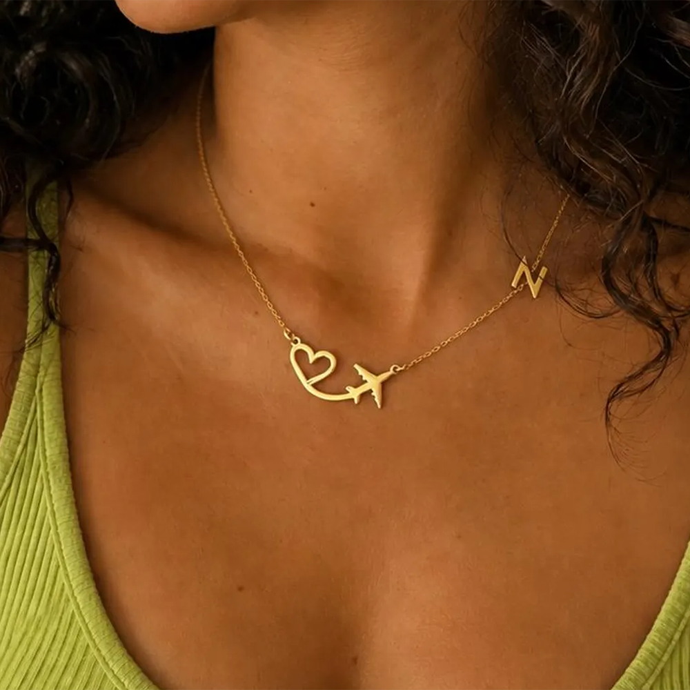 Personalized Heart Airplane In - Women Fashion Names 评论和价格