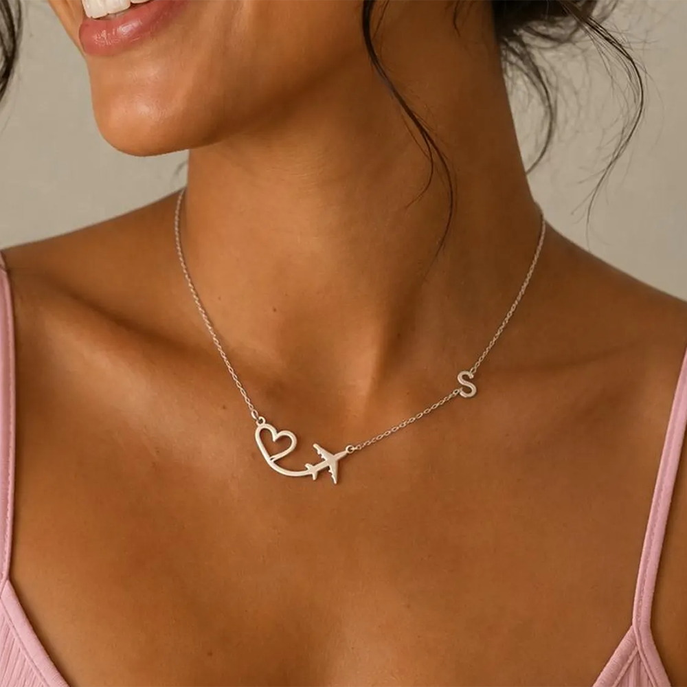 Personalized Heart Airplane In - Women Fashion Names 评论和价格