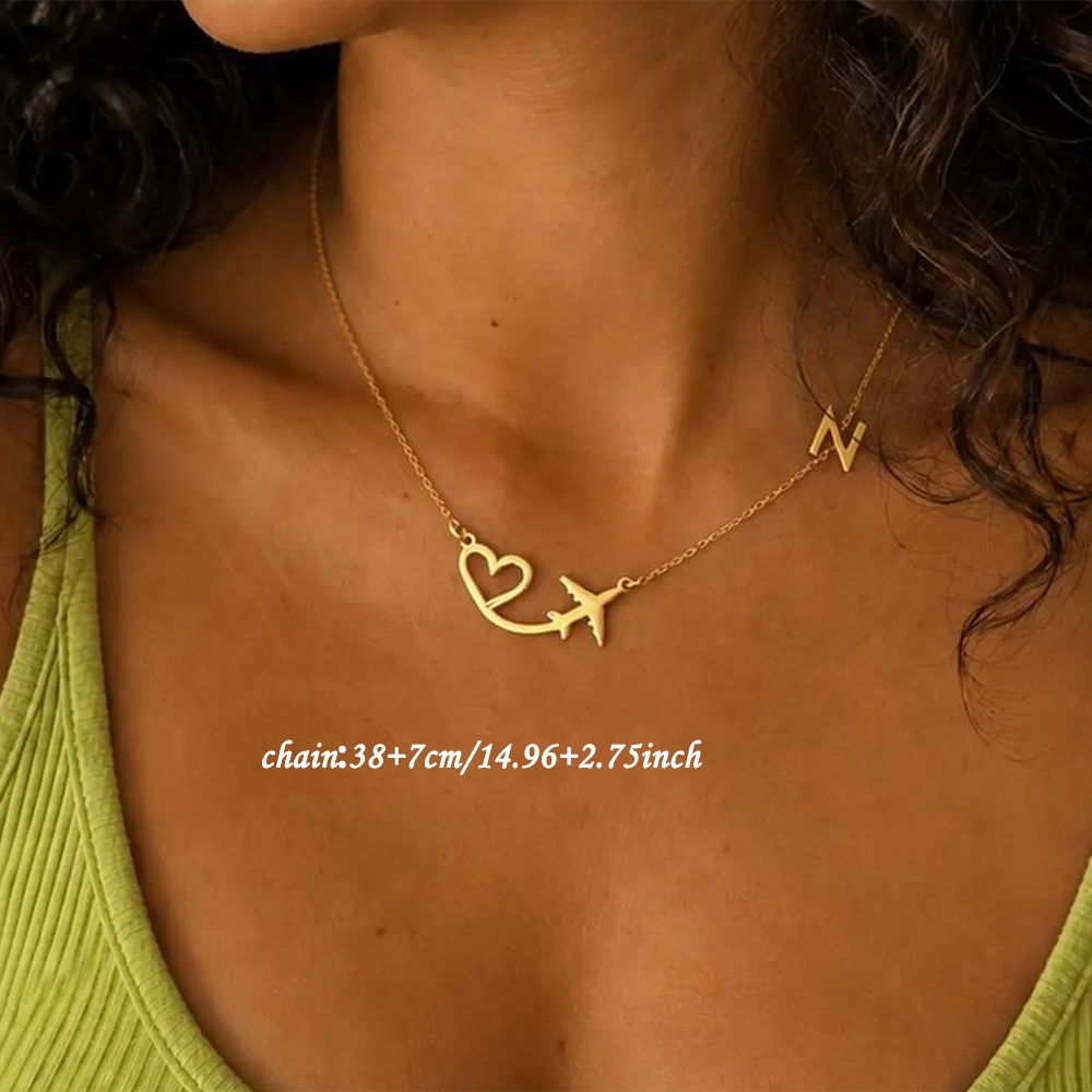Personalized Heart Airplane In - Women Fashion Names 评论和价格