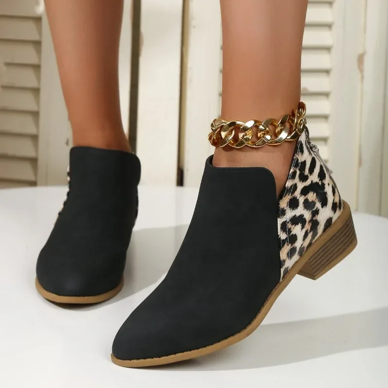 New Fashion Patchwork Leopard  - Women'S Fashion Ugg Boots 评论和价格