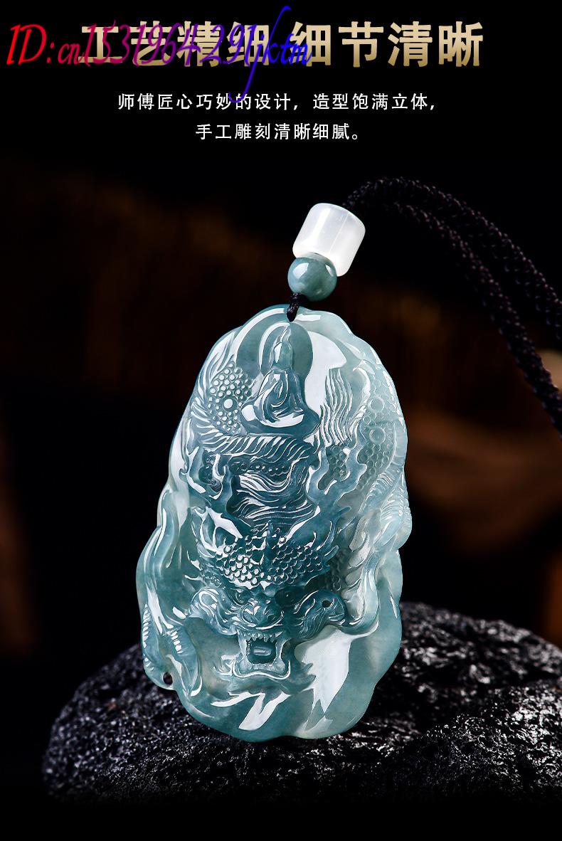 Natural Burmese Jadeite Dragon - Women Fashion Designer 评论和价格