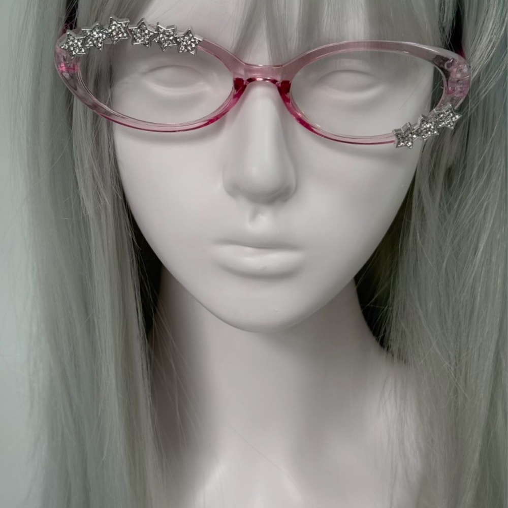 Y2K Star Rhinestone Cat Eye De - Women'S Fashion Eyeglasses 评论和价格