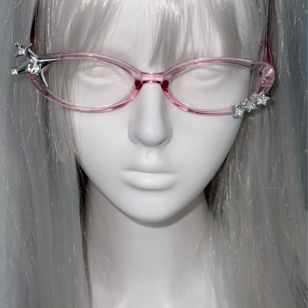 Y2K Star Rhinestone Cat Eye De - Women'S Fashion Eyeglasses 评论和价格