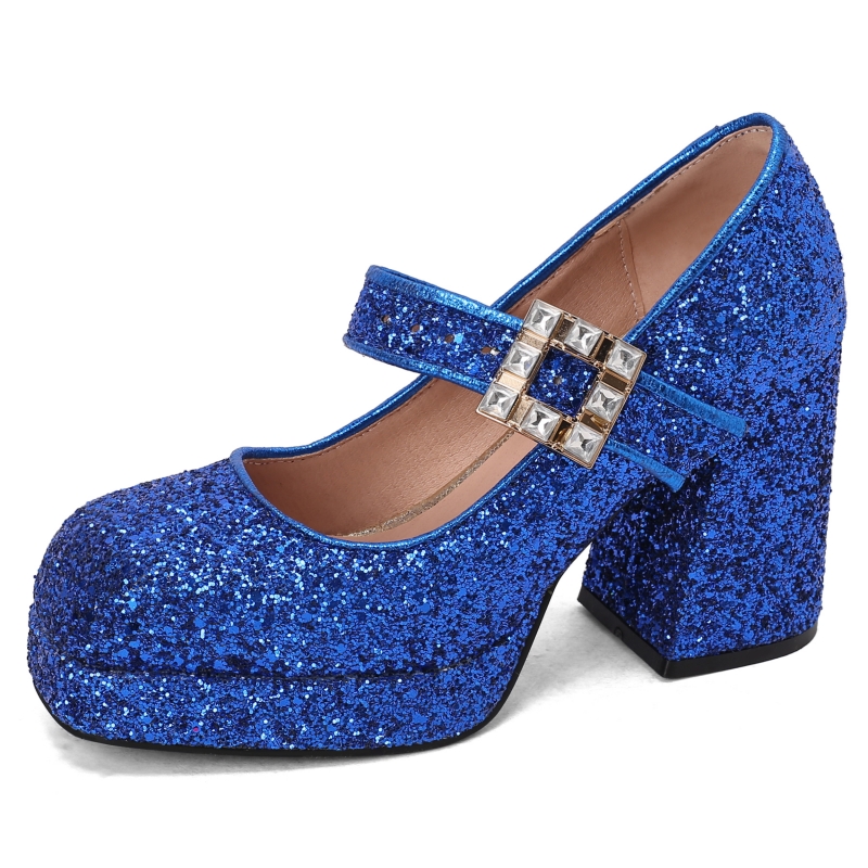 Women's Block High Heels Mary  - Xxl Women Fashion 评论和价格