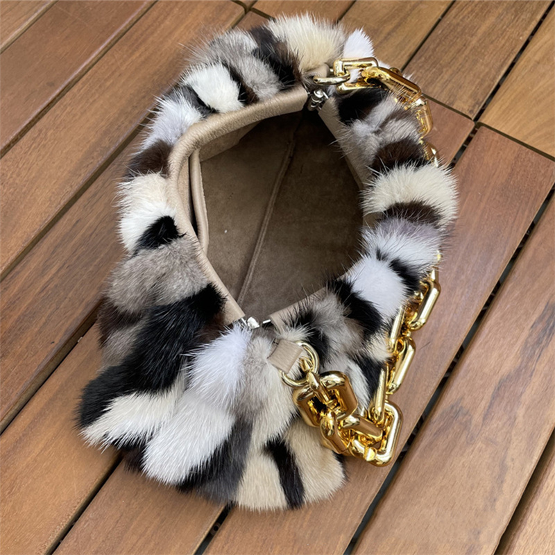Winter Style Clip Bag Mink Fur - Women'S Real Y2K Fashion 评论和价格