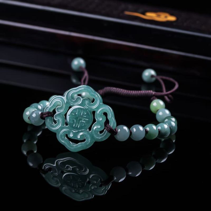 Natural Jadeite A-grade Bracel - Women Fashion Designer 评论和价格