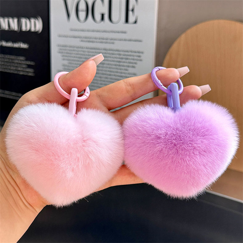 Cute Y2k Fluffy Pompom Keychai - Women'S Real Y2K Fashion 评论和价格