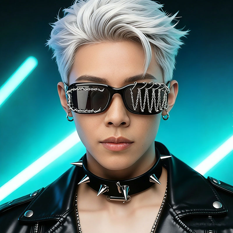 New Fashionable Handmade Punk  - Women'S Fashion Eyeglasses 评论和价格