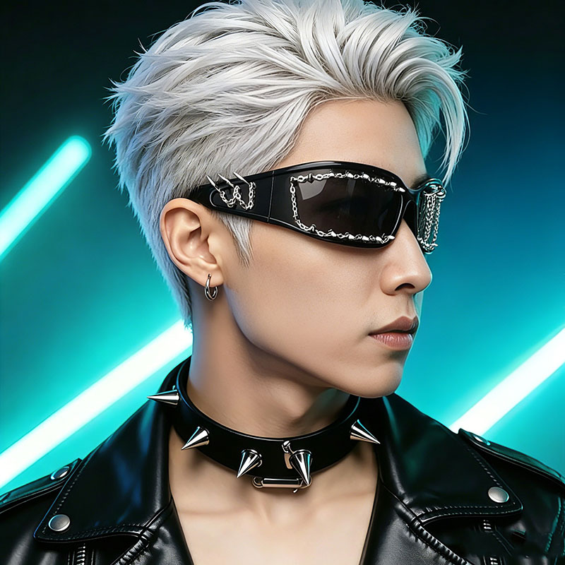 New Fashionable Handmade Punk  - Women'S Fashion Eyeglasses 评论和价格