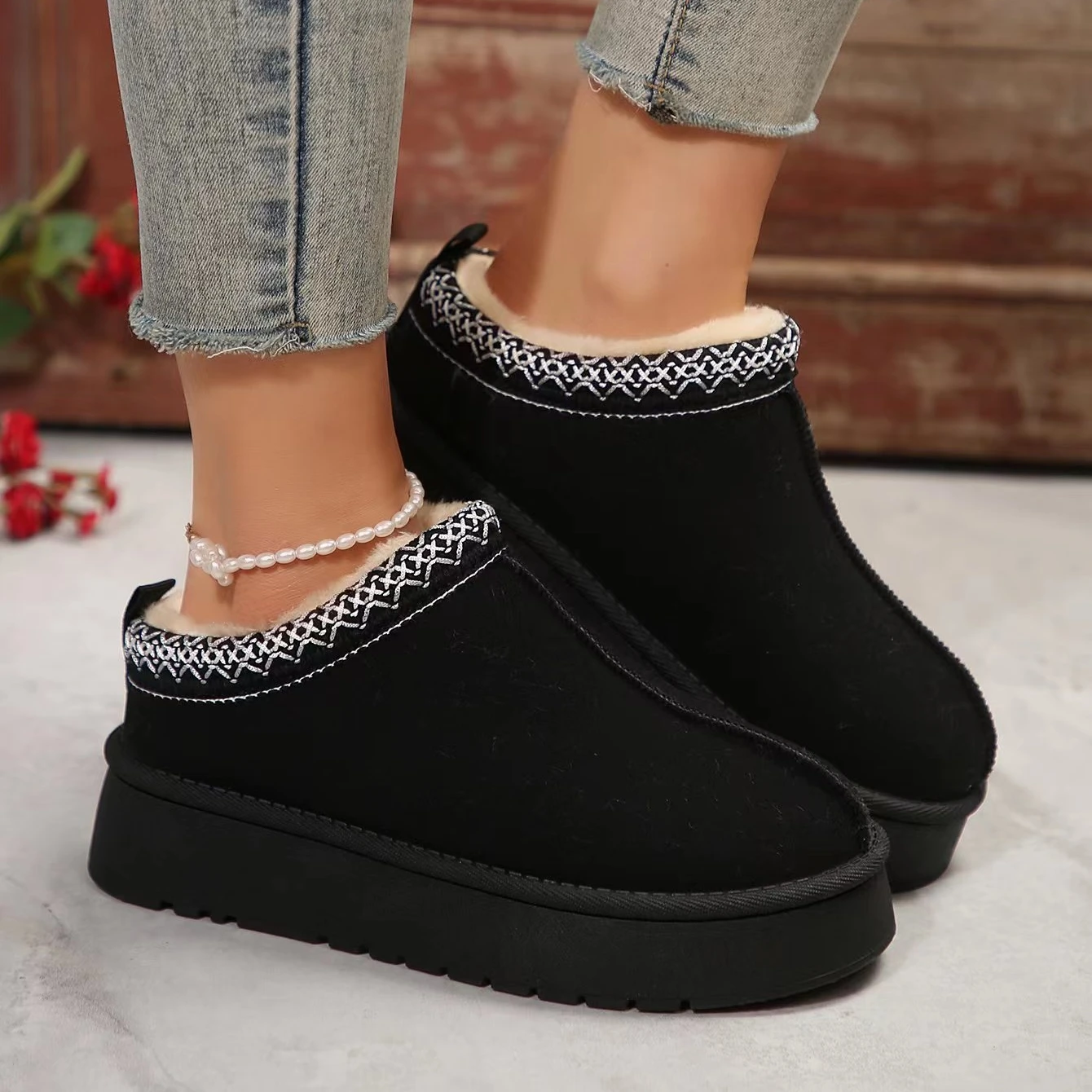 Designer Winter Platform Slipp - Sale Fashion Women 评论和价格