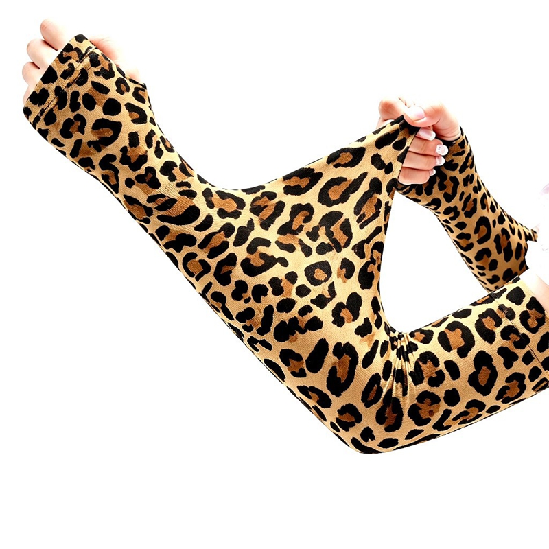 Fashion Leopard Long Fingerles - Women Fashion Gloves 评论和价格
