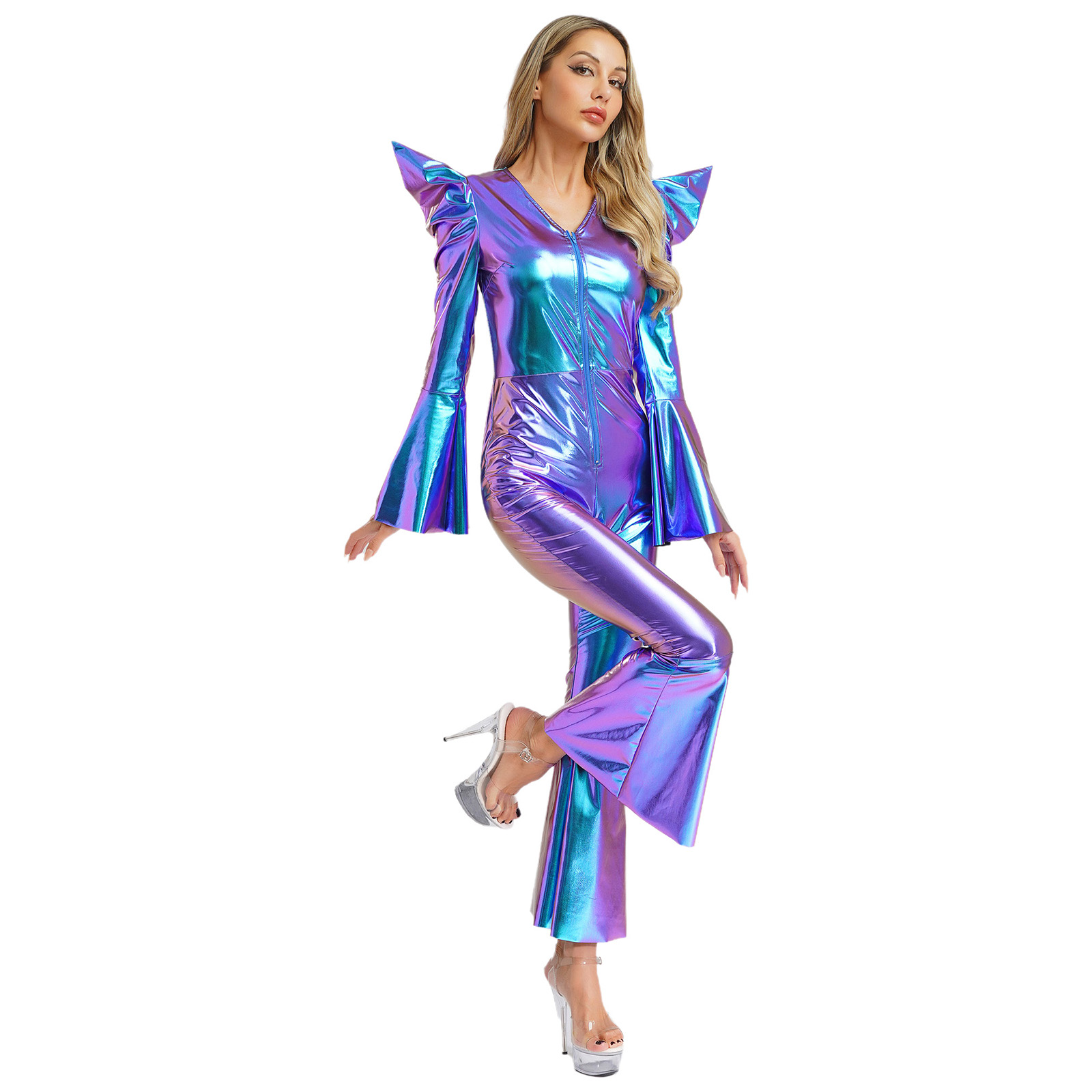 Women 70s Disco Hippie Cosplay - Women'S Fashion From The 70S 评论和价格