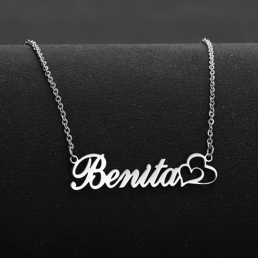 Personalized Double Heart Cust - Women Fashion Names 评论和价格