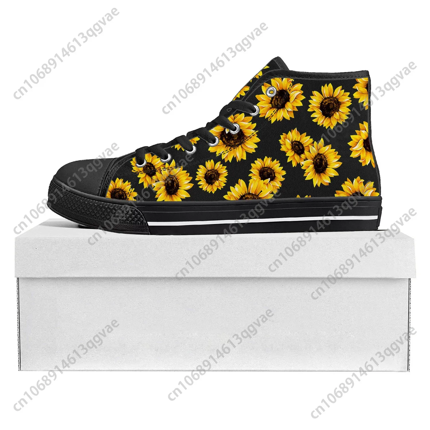 Sunflower Yellow Flower High T - Women'S Yellow Fashion Sneakers 评论和价格