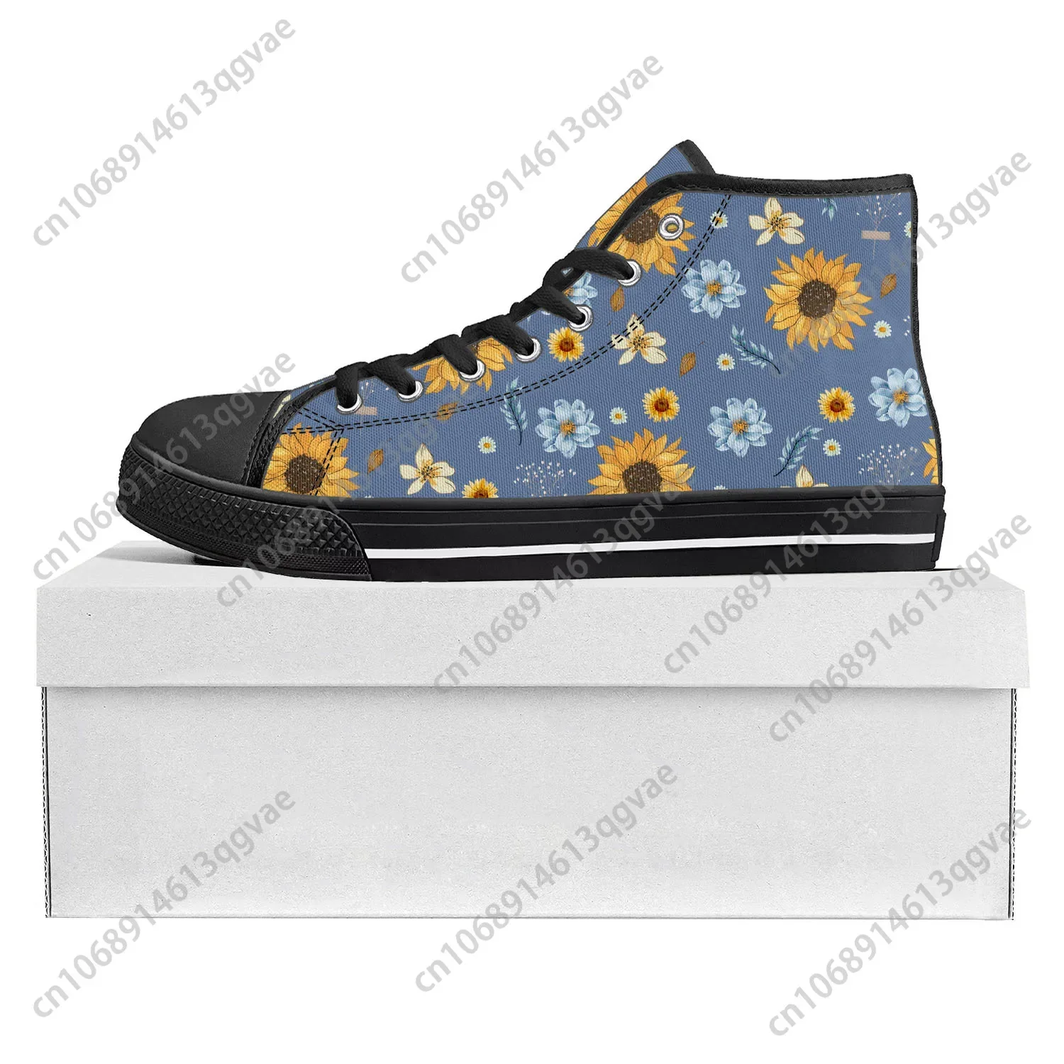Sunflower Yellow Flower High T - Women'S Yellow Fashion Sneakers 评论和价格