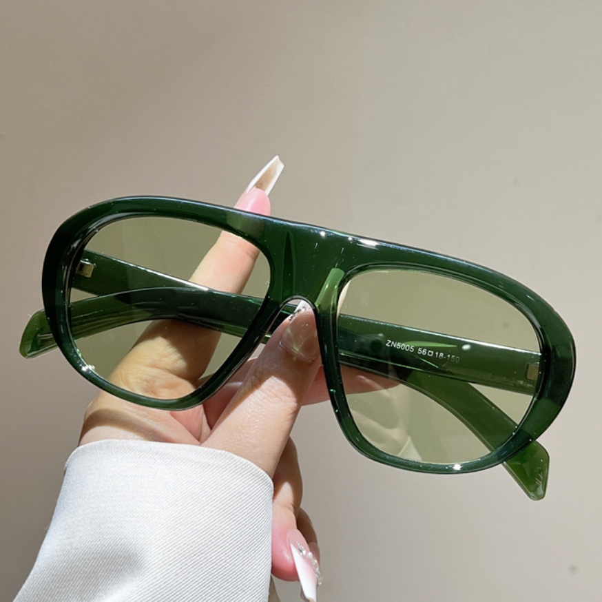 New Oversized Pilot Sunglasses - Women'S Fashion Eyeglasses 评论和价格
