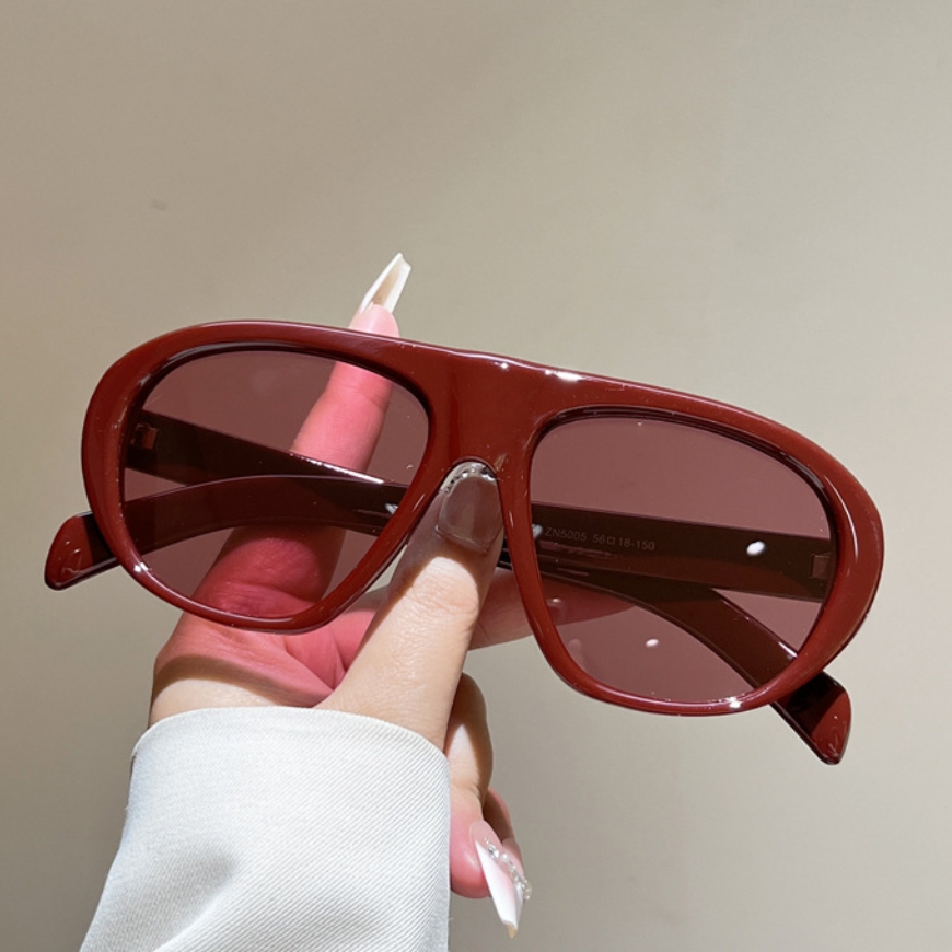 New Oversized Pilot Sunglasses - Women'S Fashion Eyeglasses 评论和价格