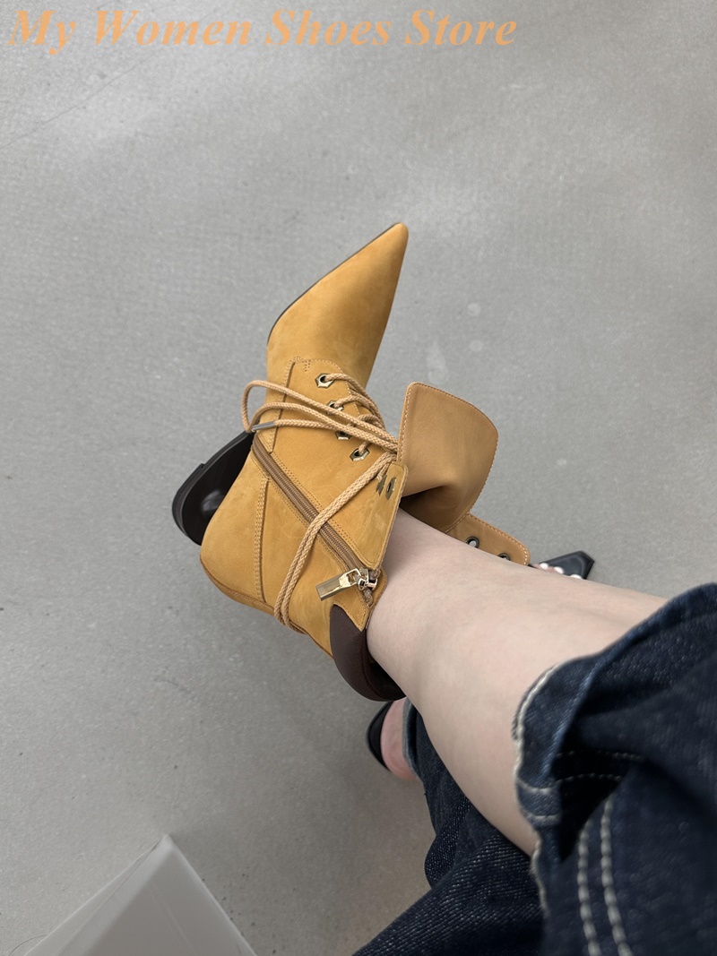 Pointy Toe Strange Style Heel  - Sale Fashion Women 评论和价格