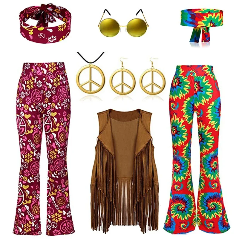 Hippie Disco 60s 70s Cosplay C - Women'S Fashion From The 70S 评论和价格