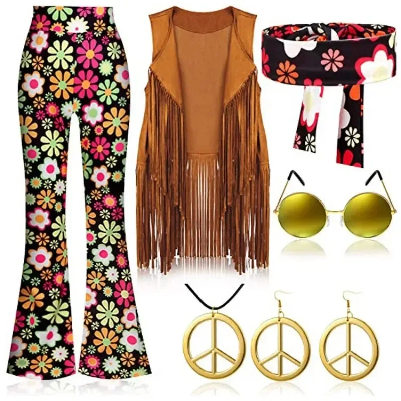 Hippie Disco 60s 70s Cosplay C - Women'S Fashion From The 70S 评论和价格